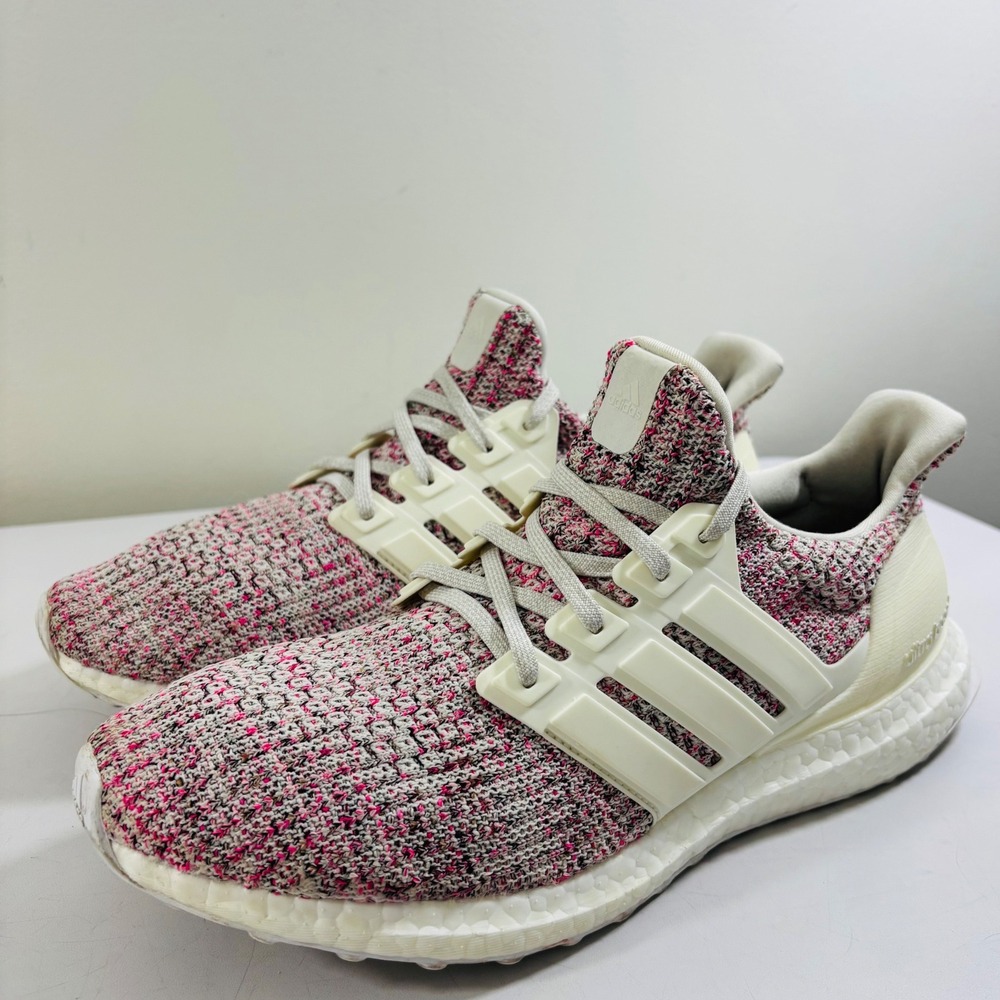Adidas Ultraboost 4.0 Women's BB6496 Pink White Running Shoes Sneakers Size 9